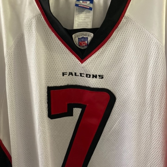 MICHAEL VICK ATLANTA FALCONS VINTAGE JERSEY REEBOK WHITE AUTHENTIC NFL MEN - Picture 4 of 6